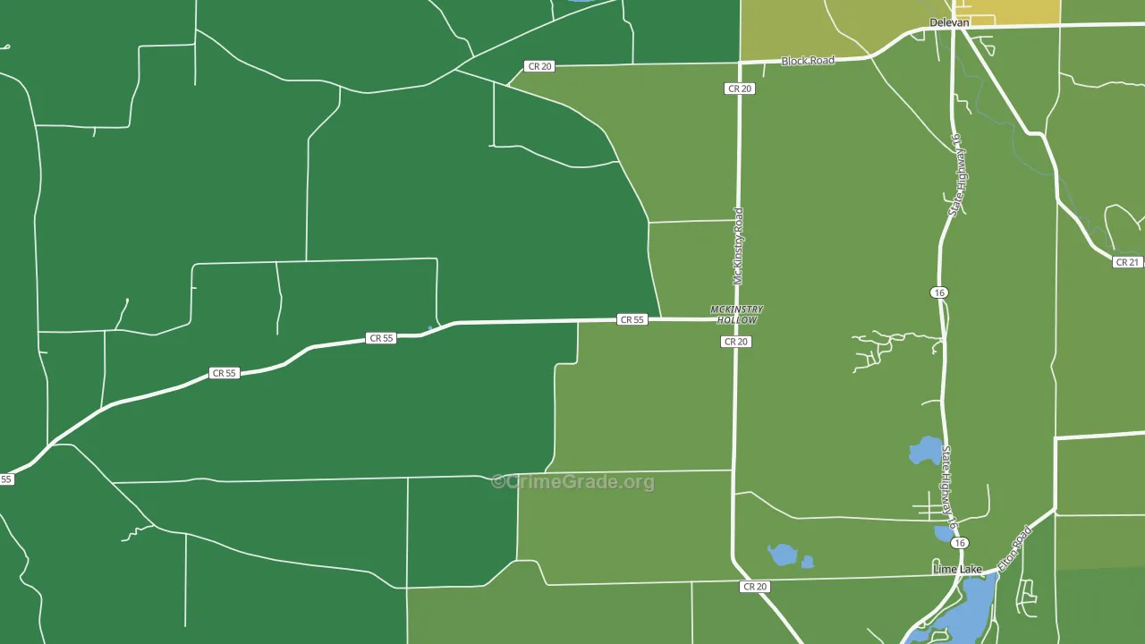 McKinstry Hollow, NY Map of Vandalism Rates