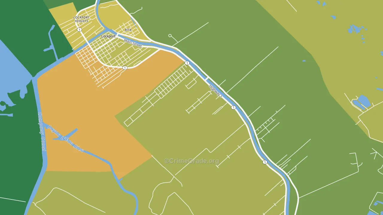 McLeod, LA Map of Vandalism Rates