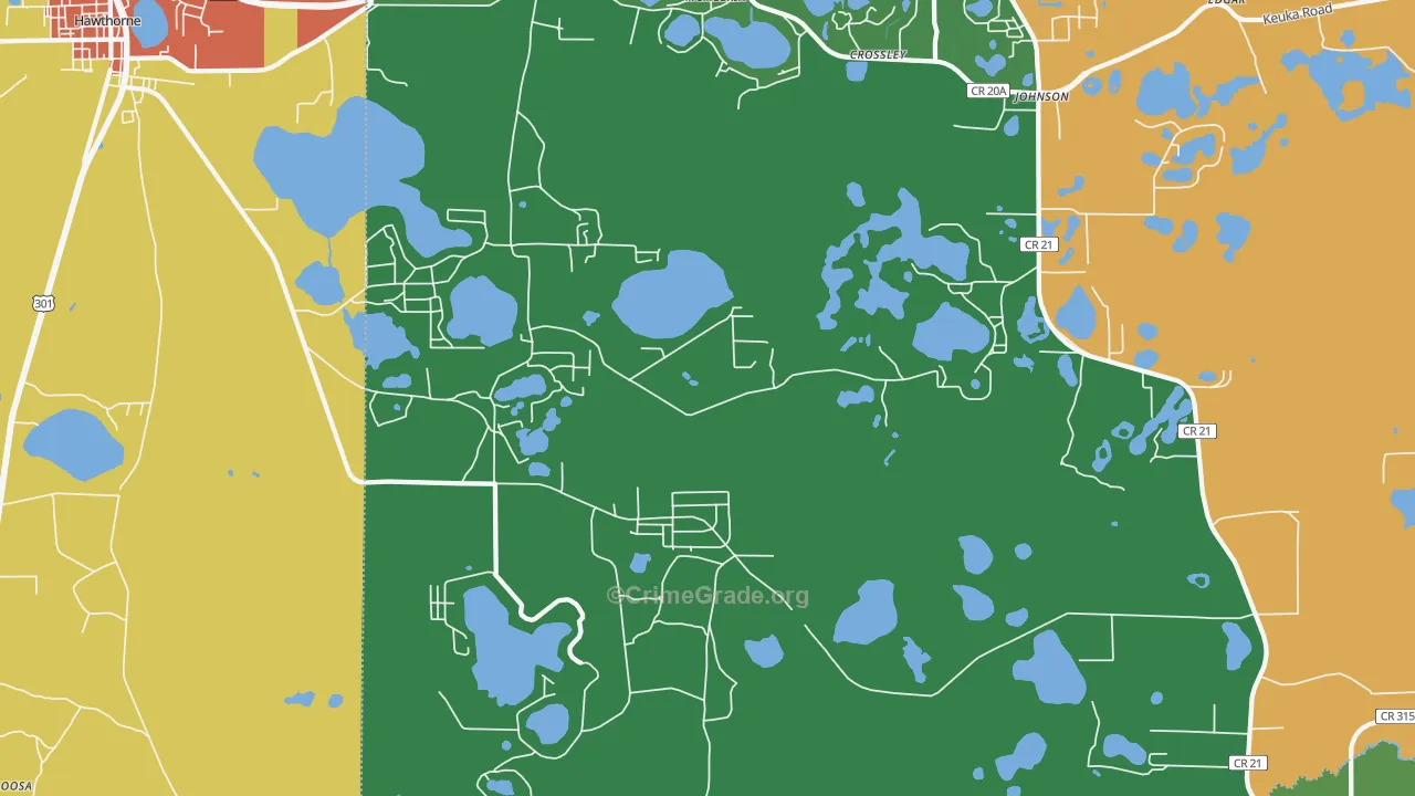 McMeekin, FL Map of Vandalism Rates
