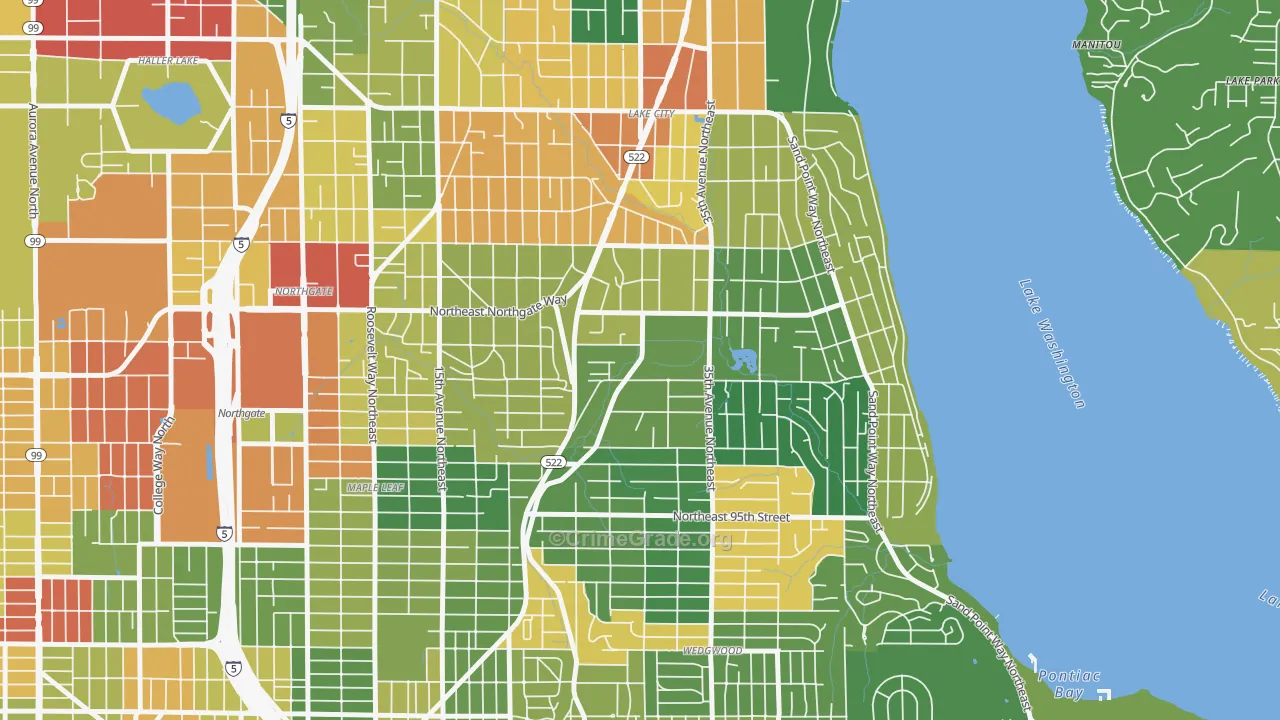 Meadowbrook, Seattle, WA Map of Vandalism Rates