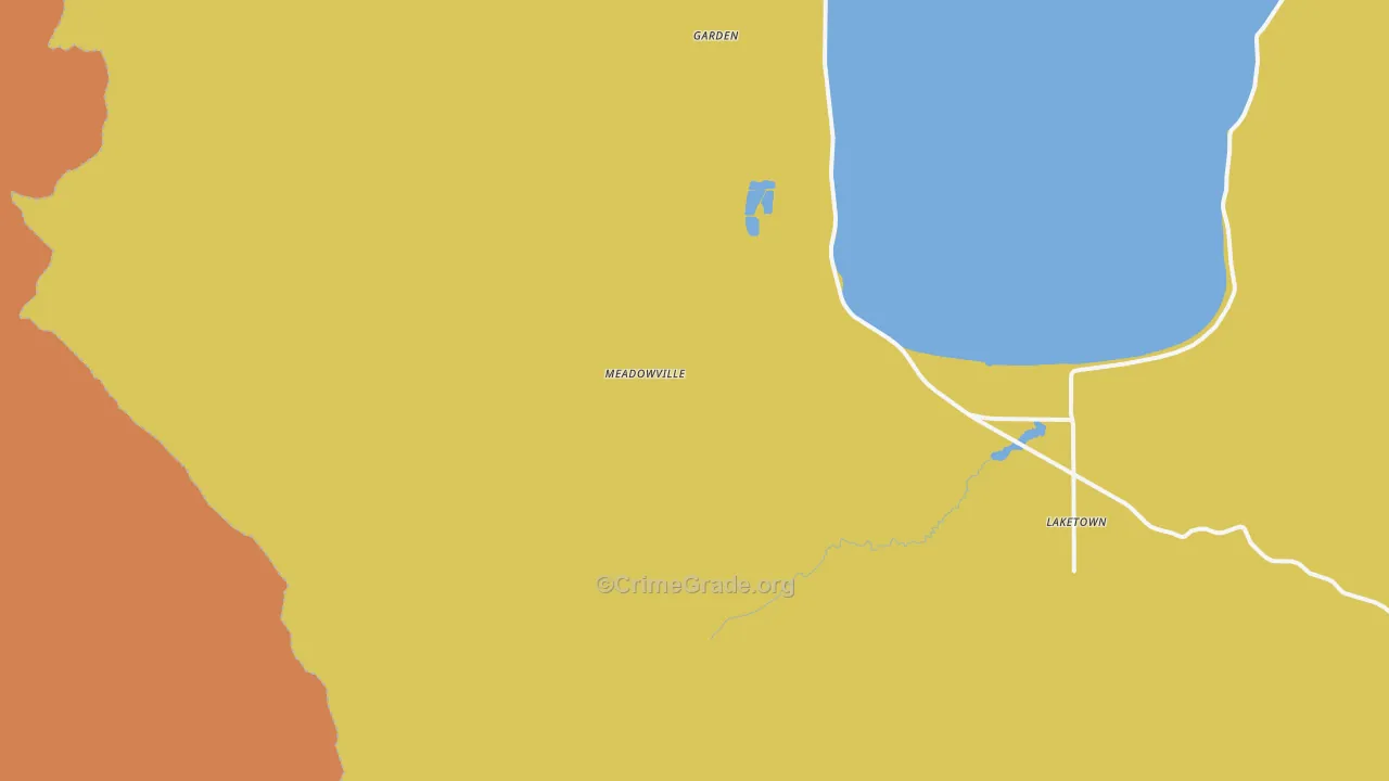 Meadowville, UT Map of Vandalism Rates