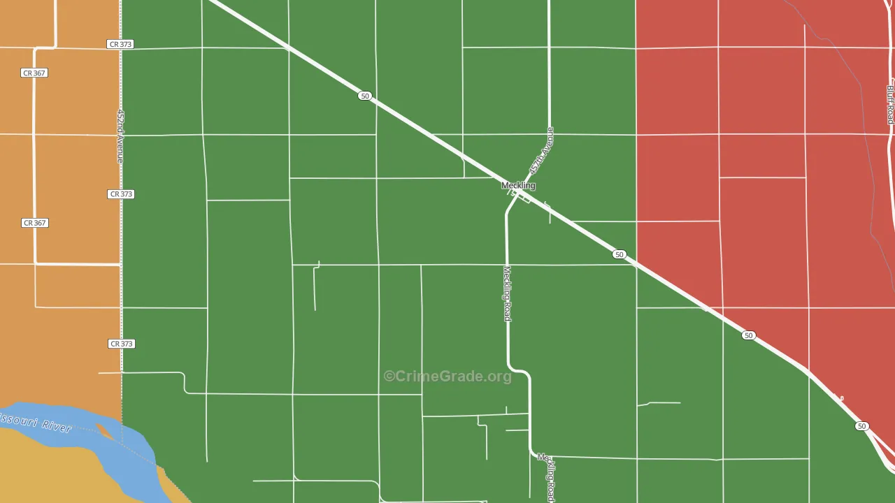 Meckling, SD Map of Vandalism Rates