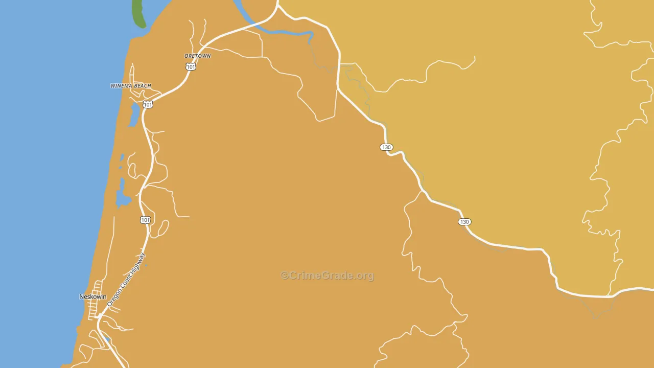 Meda, OR Map of Vandalism Rates