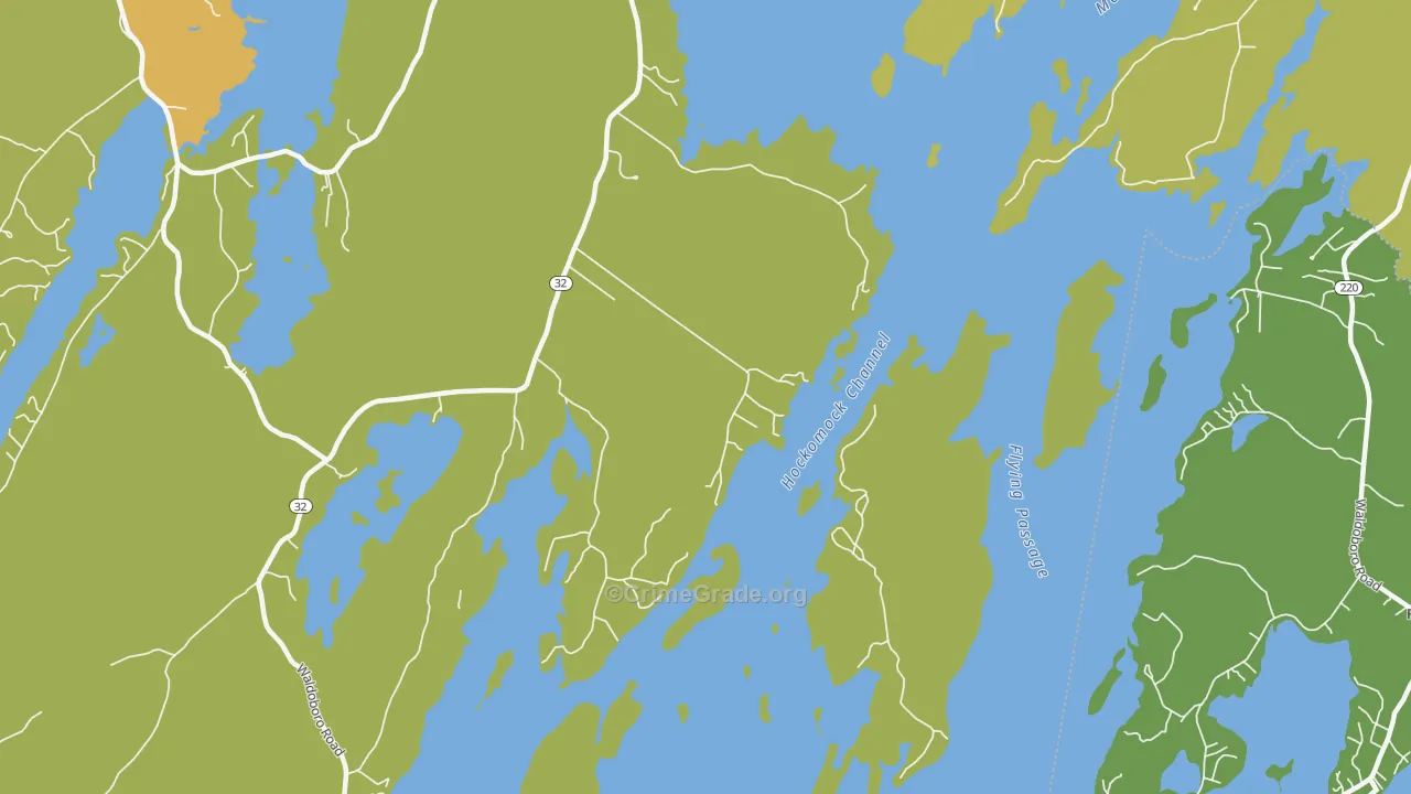 Medomak, ME Map of Vandalism Rates