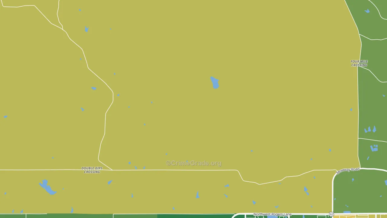 Meers, OK Map of Vandalism Rates