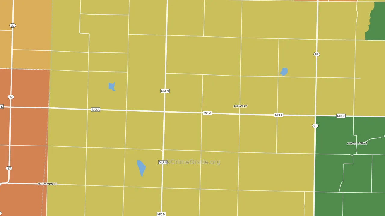 Meinert, MO Map of Vandalism Rates
