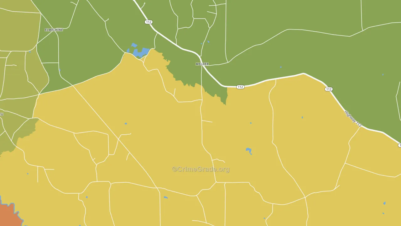 Melder, LA Map of Vandalism Rates