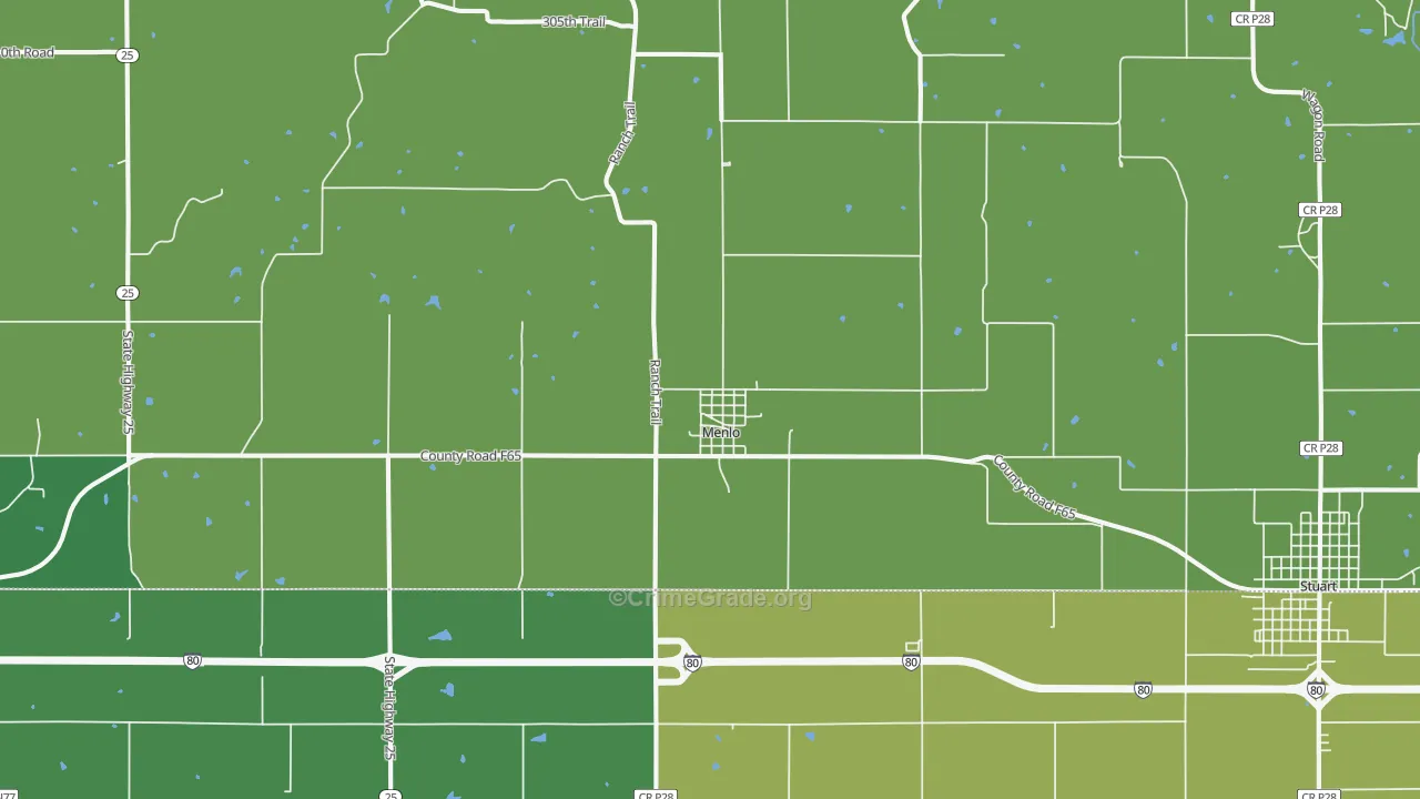 Menlo, IA Map of Vandalism Rates