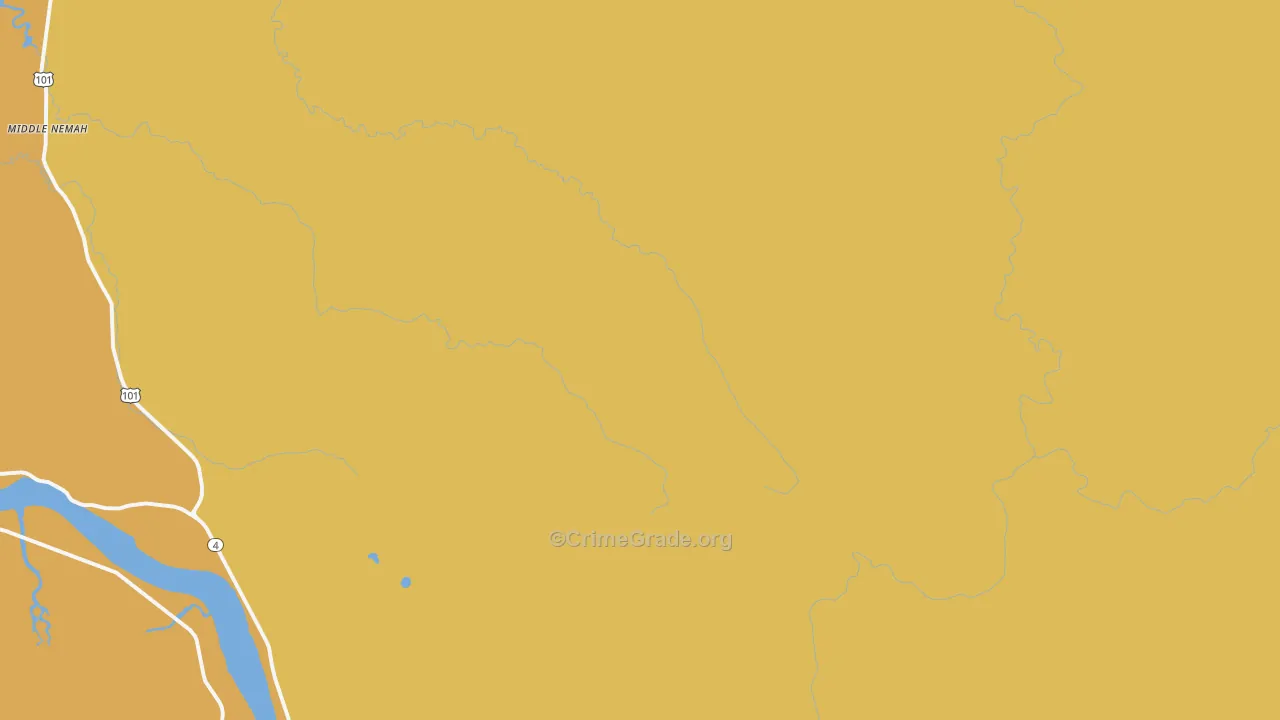 Menlo, WA Map of Vandalism Rates