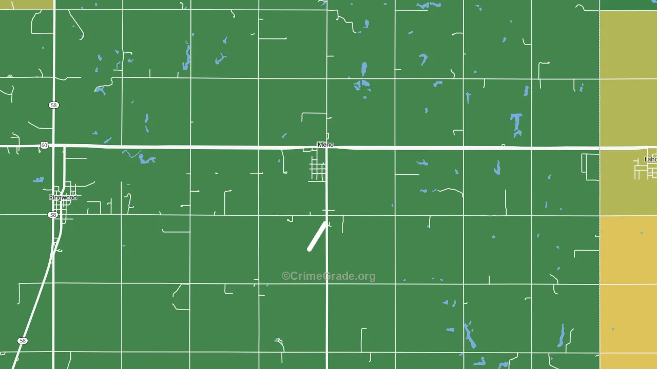 Meno, OK Map of Vandalism Rates