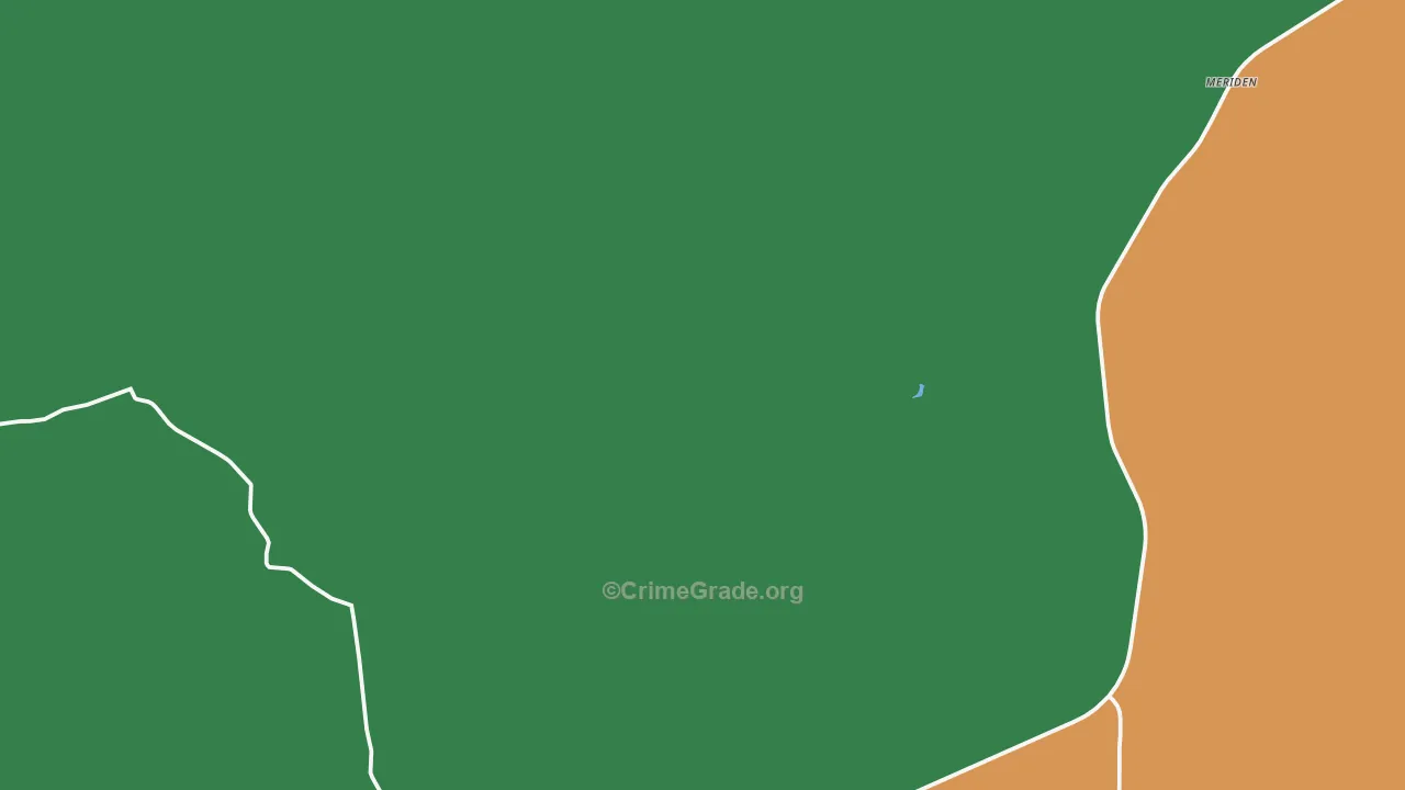 Meriden, WY Map of Vandalism Rates