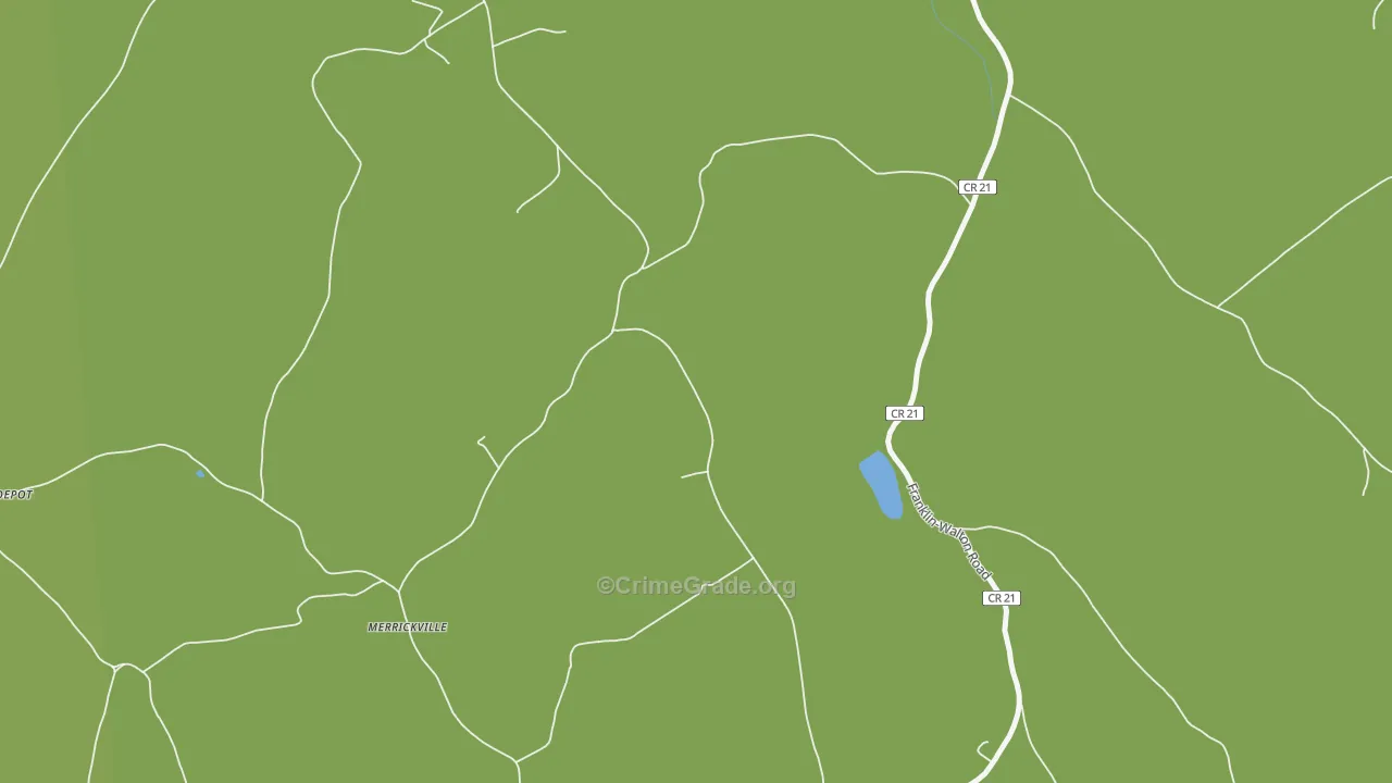 Merrickville, NY Map of Vandalism Rates