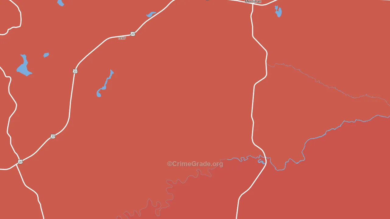 Merriman, NE Map of Vandalism Rates