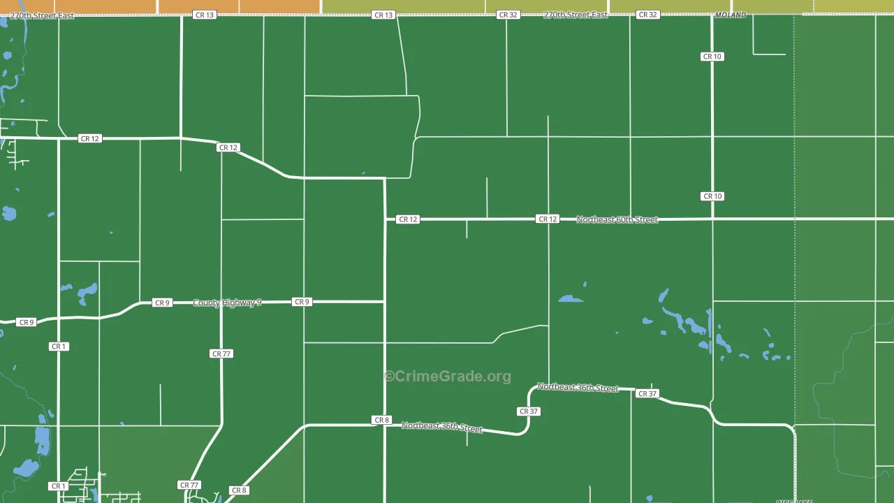 Merton, MN Map of Vandalism Rates