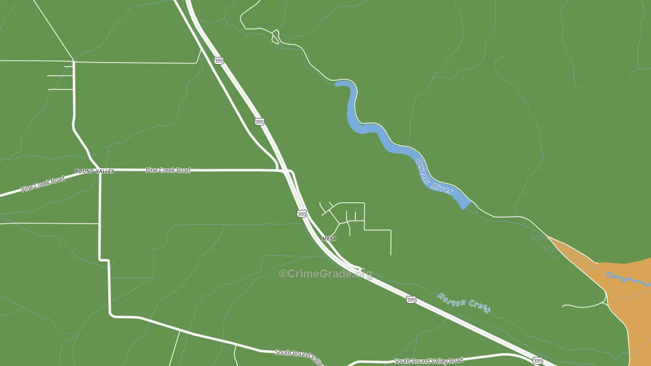 Mesa, CA Map of Vandalism Rates