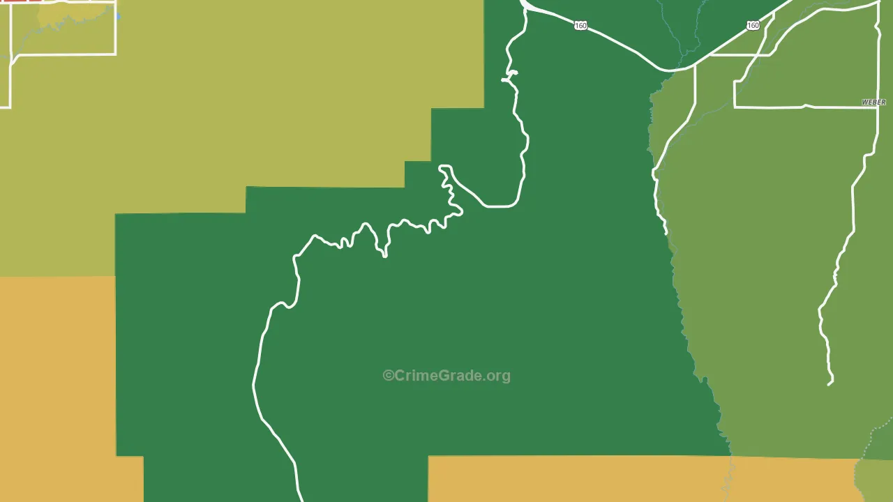 Mesa Verde National Park, CO Map of Vandalism Rates