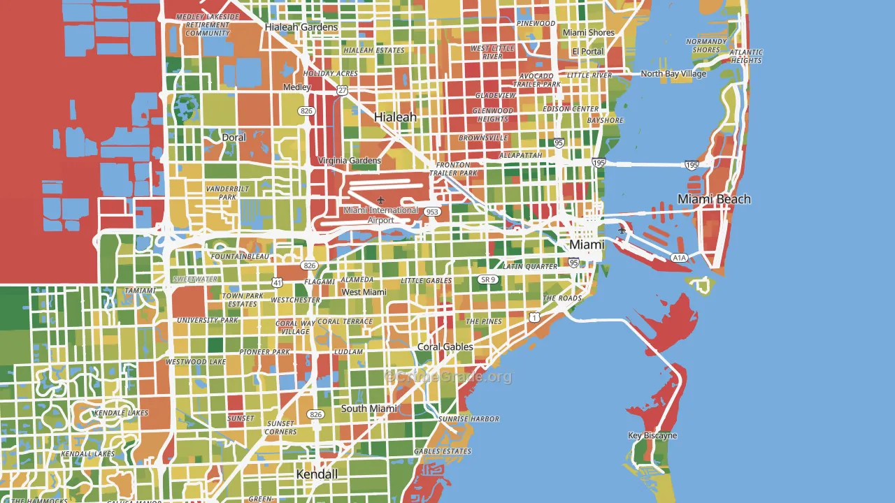 Miami, FL Map of Vandalism Rates
