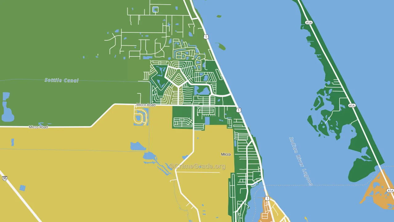 Micco, FL Map of Vandalism Rates