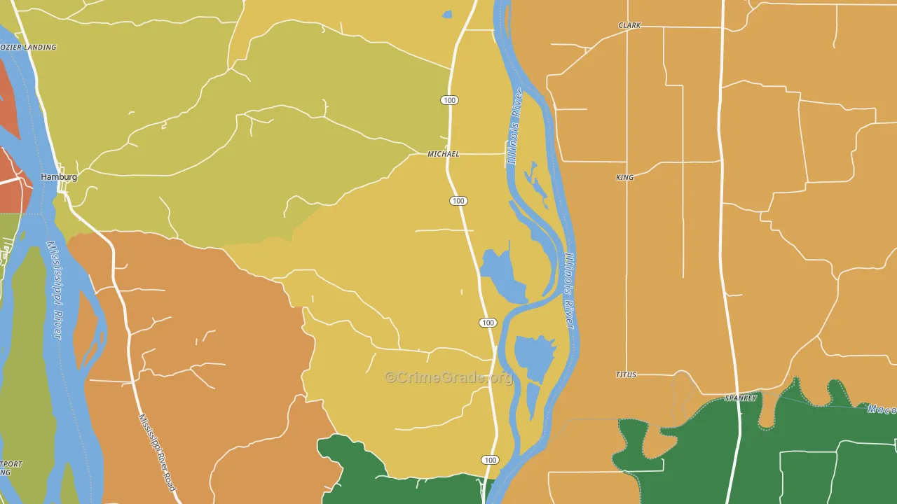 Michael, IL Map of Vandalism Rates