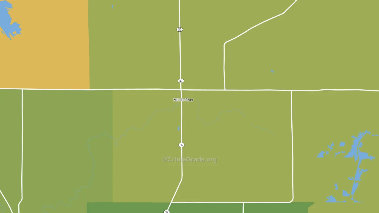 Middle River, MN Map of Vandalism Rates