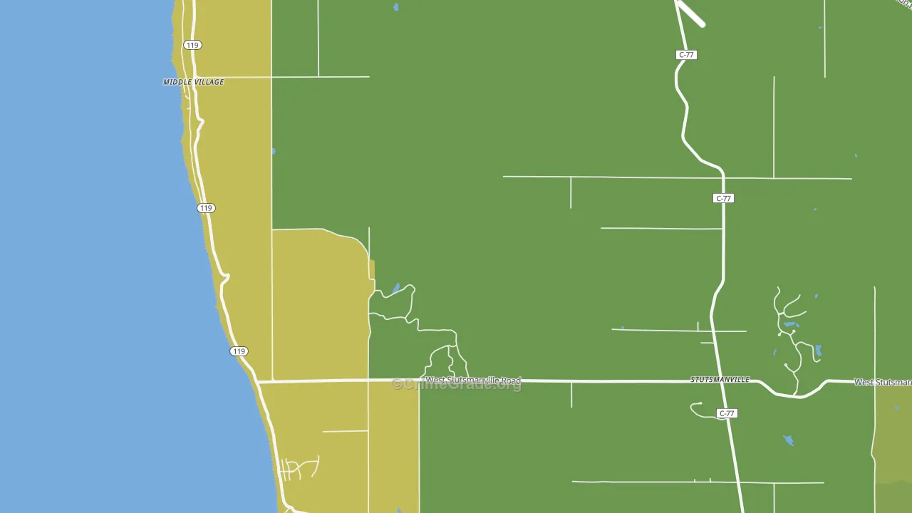 Middle Village, MI Map of Vandalism Rates
