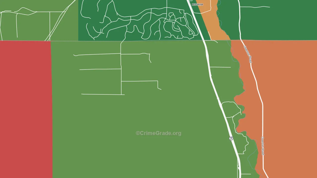 Midway, CO Map of Vandalism Rates