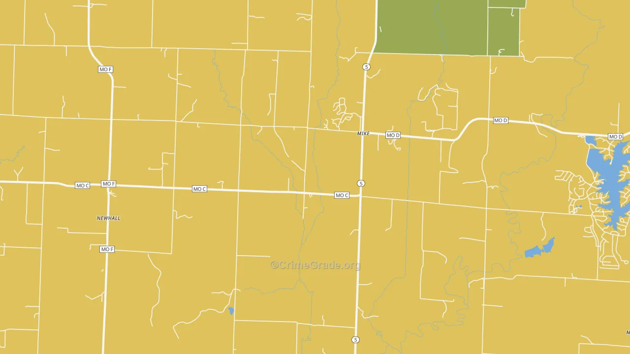 Mike, MO Map of Vandalism Rates
