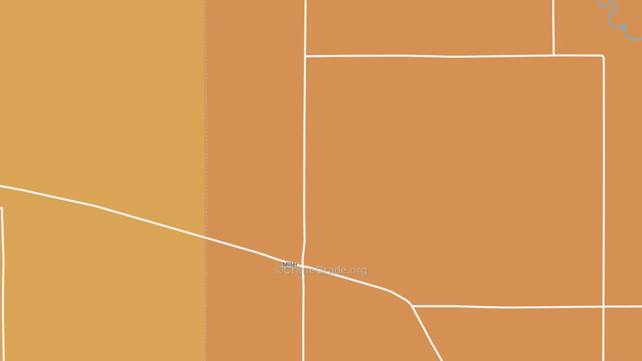 Miller, NE Map of Vandalism Rates