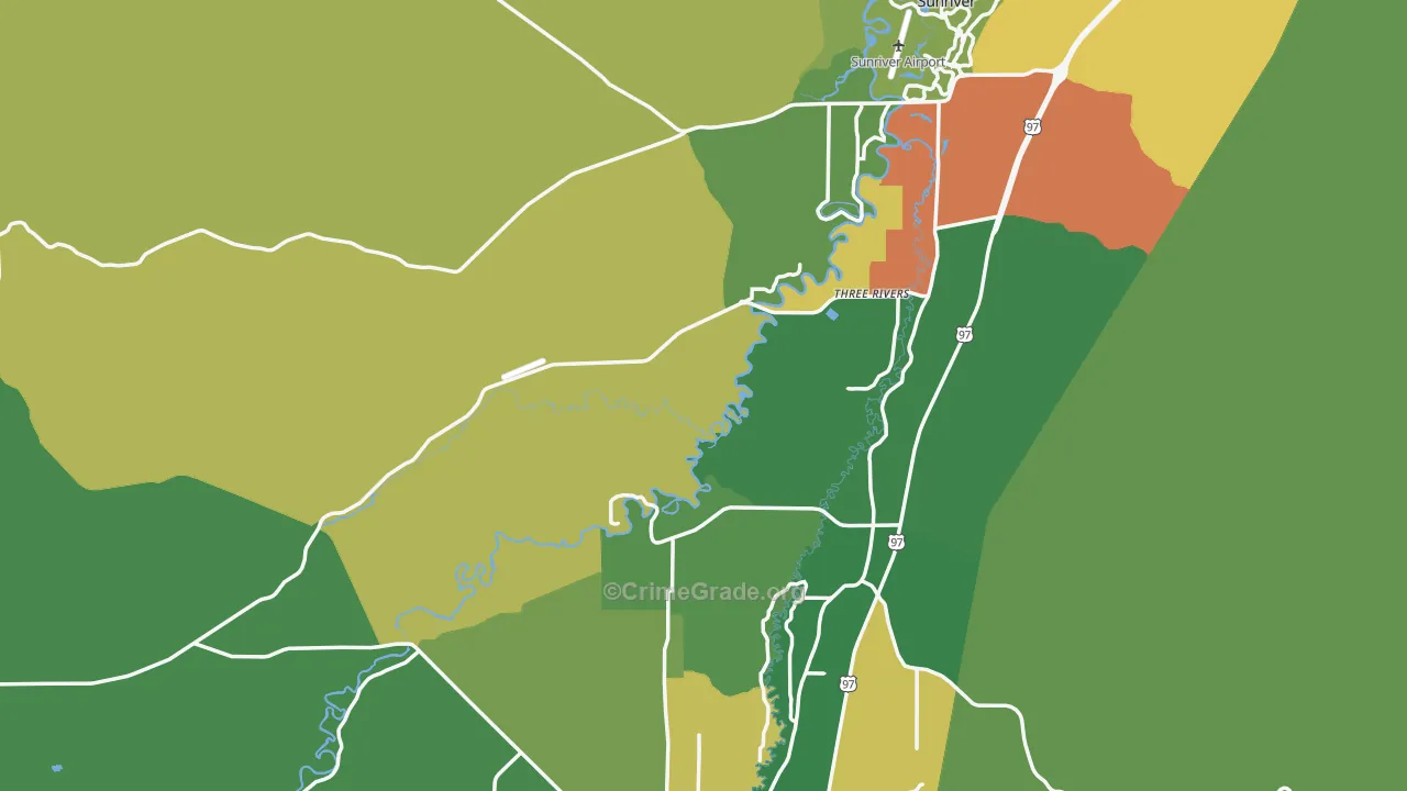 Millican, OR Map of Vandalism Rates