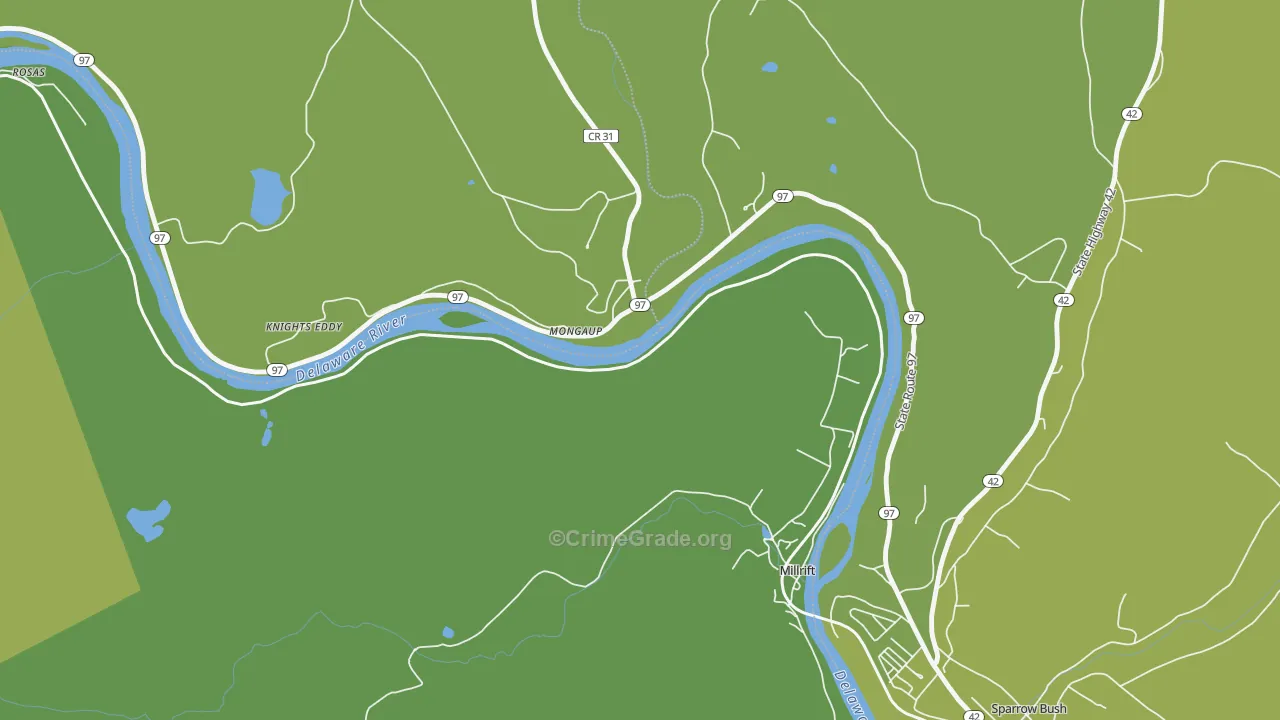 Millrift, PA Map of Vandalism Rates