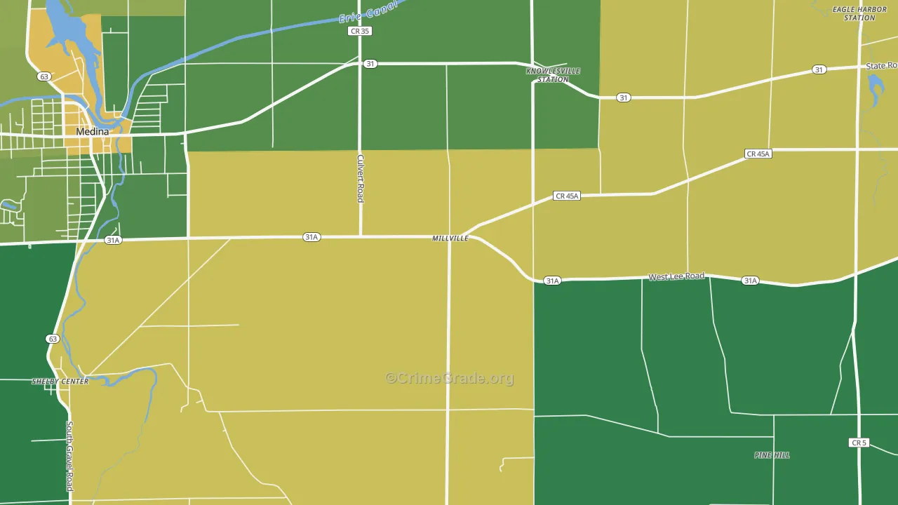 Millville, NY Map of Vandalism Rates