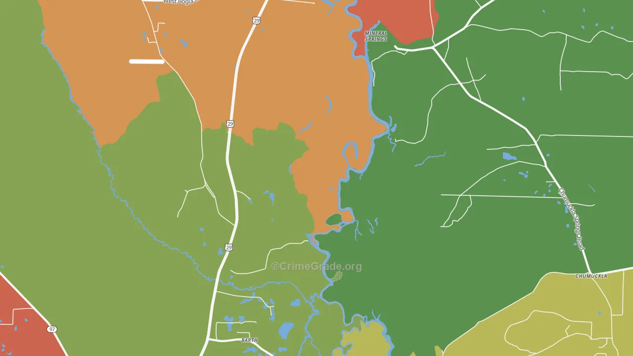 Mineral Springs, FL Map of Vandalism Rates