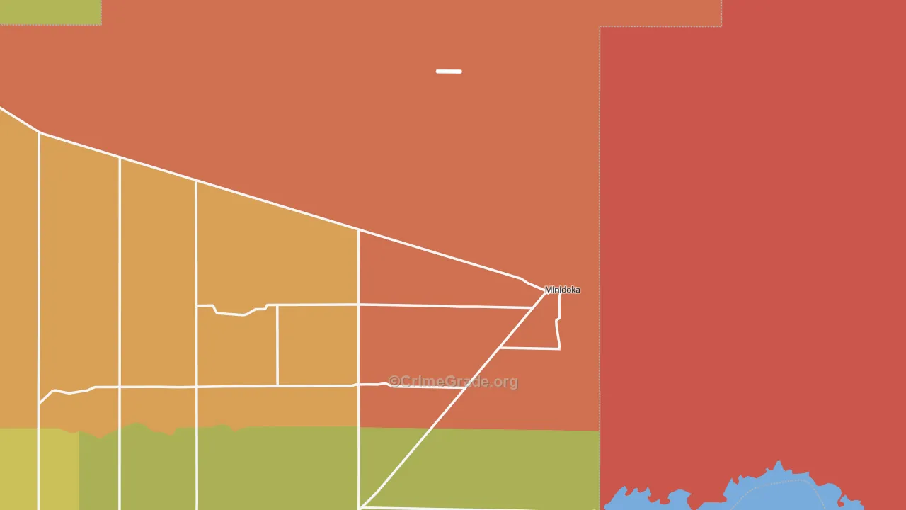 Minidoka, ID Map of Vandalism Rates