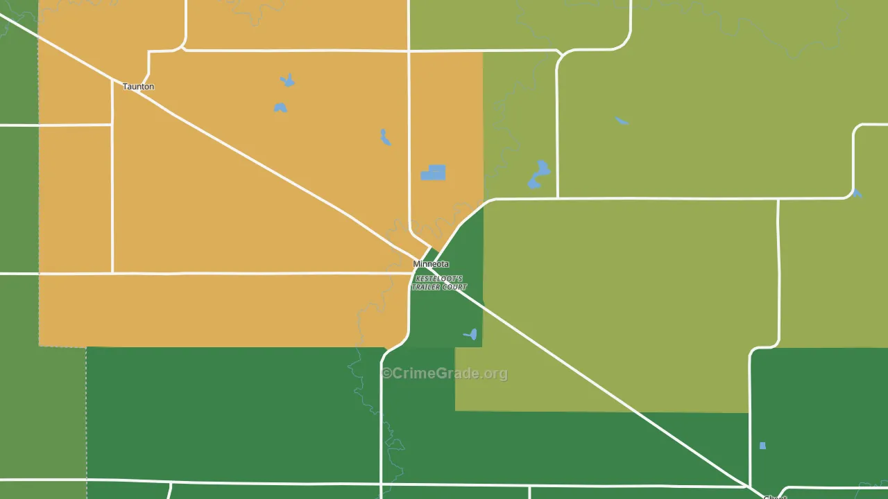 Minneota, MN Map of Vandalism Rates