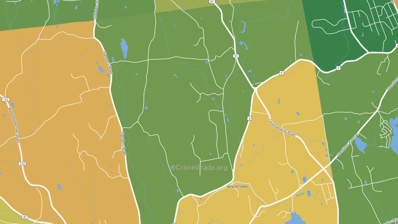Minortown, CT Map of Vandalism Rates