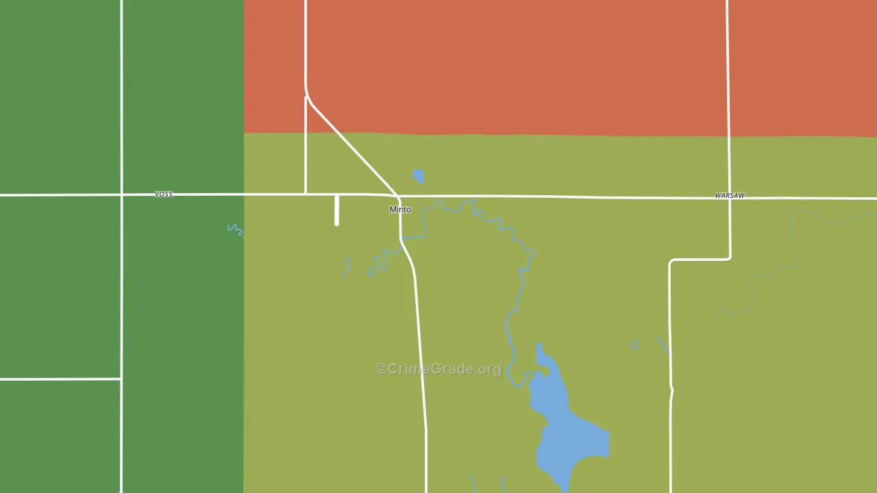 Minto, ND Map of Vandalism Rates
