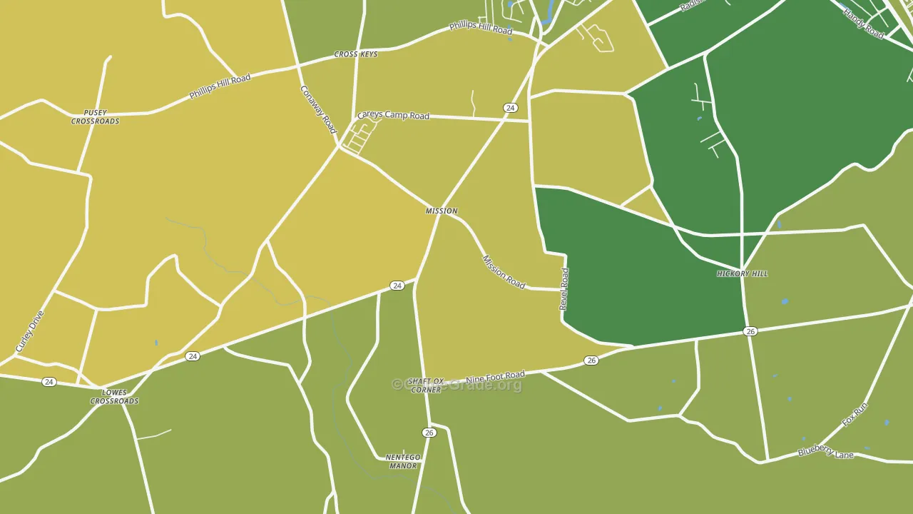 Mission, DE Map of Vandalism Rates