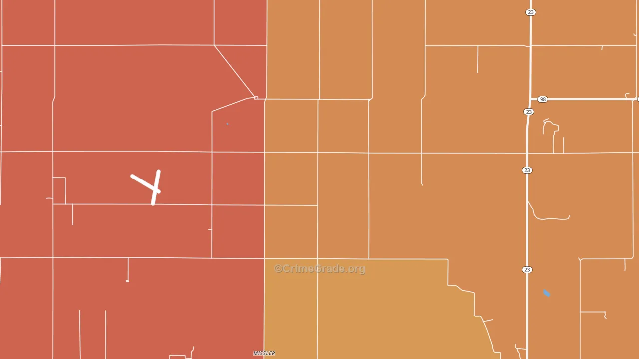 Missler, KS Map of Vandalism Rates