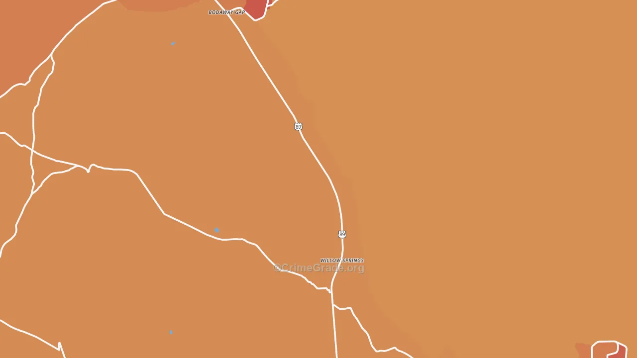 Moenave, AZ Map of Vandalism Rates