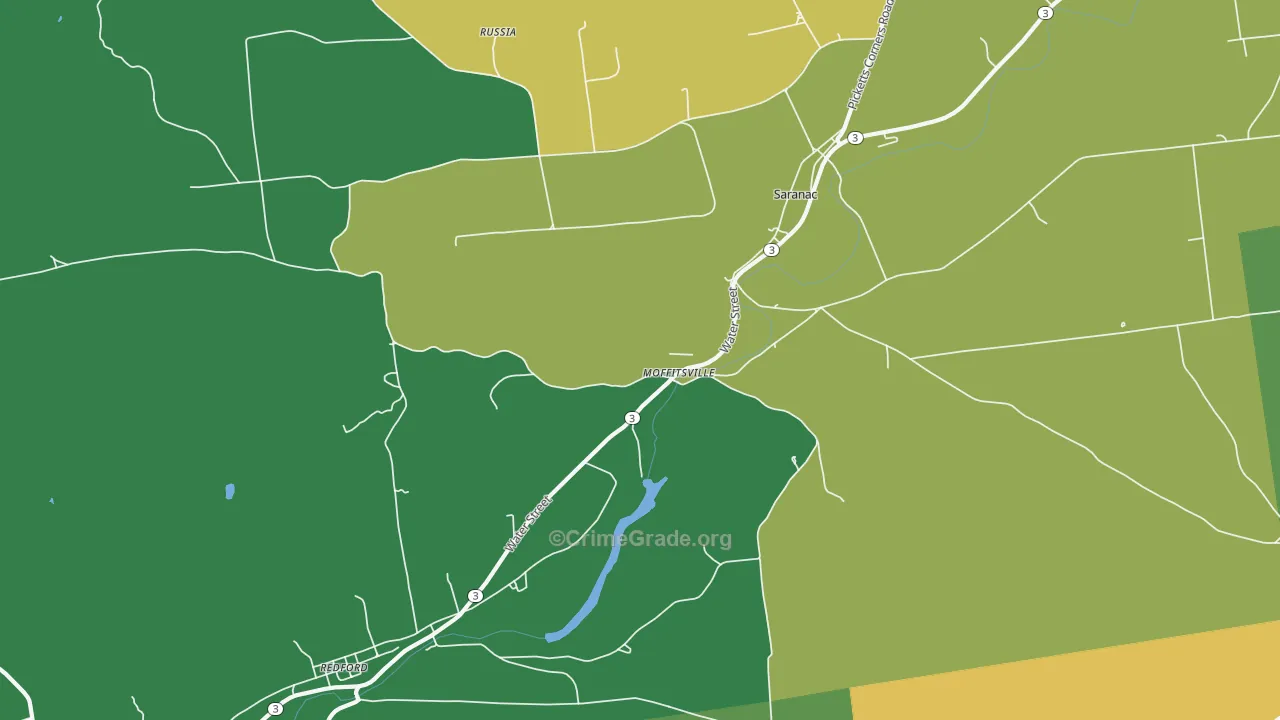 Moffitsville, NY Map of Vandalism Rates