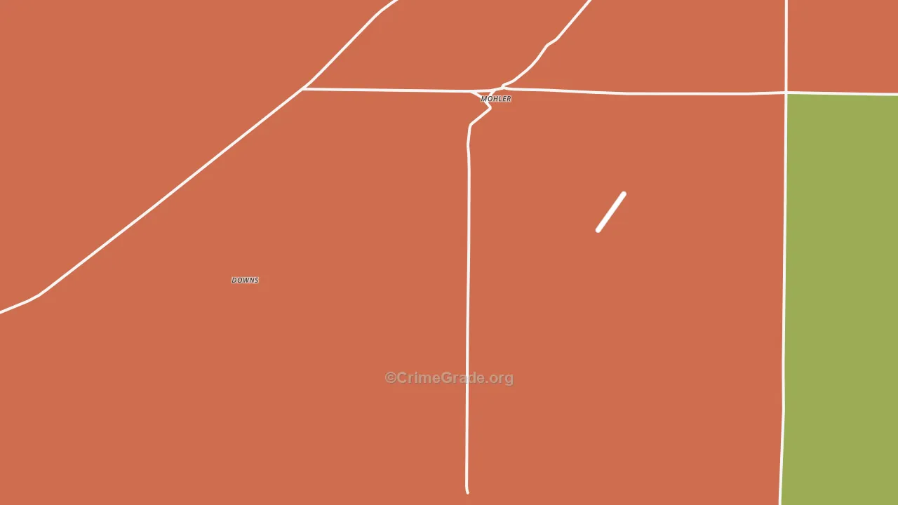 Mohler, WA Map of Vandalism Rates