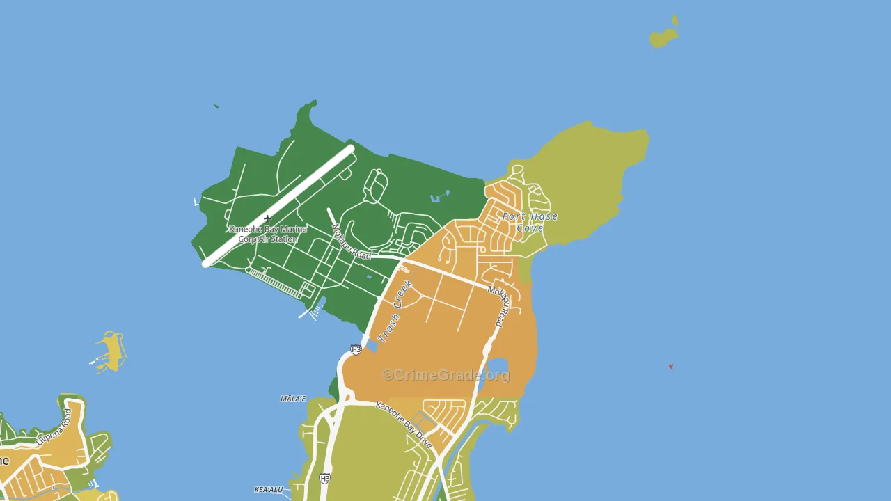 Mokapu, Kaneohe Station, HI Map of Vandalism Rates