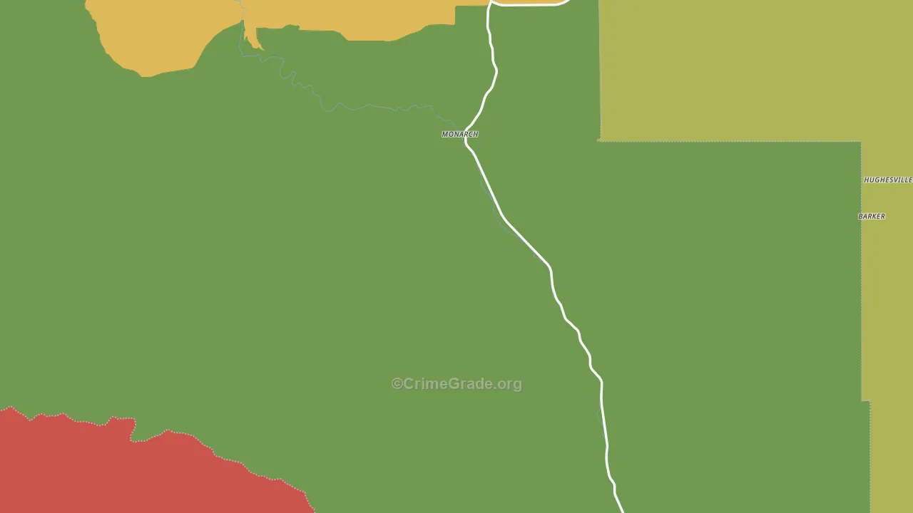 Monarch, MT Map of Vandalism Rates