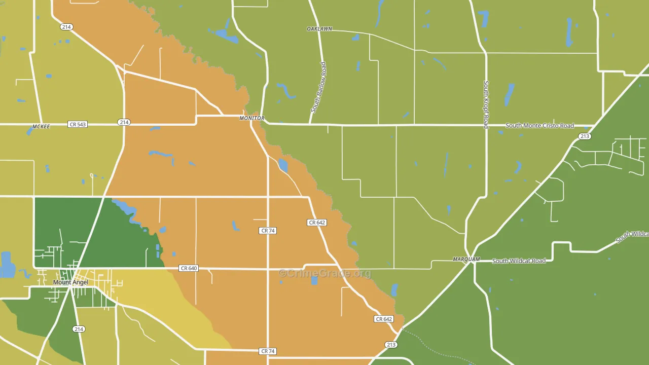 Monitor, OR Map of Vandalism Rates
