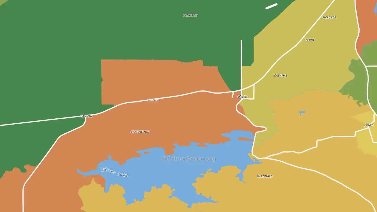 Monroe, OK Map of Vandalism Rates