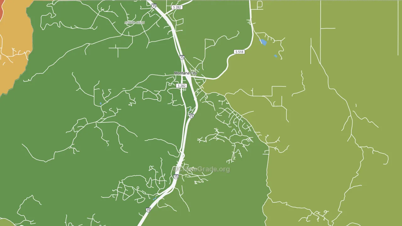 Montana City, MT Map of Vandalism Rates