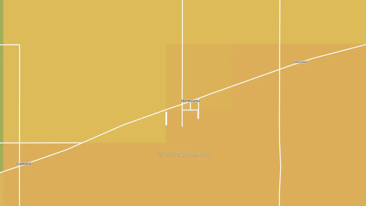 Montezuma, KS Map of Vandalism Rates