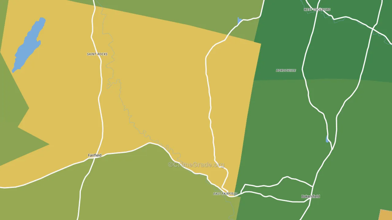 Montgomery, VT Map of Vandalism Rates