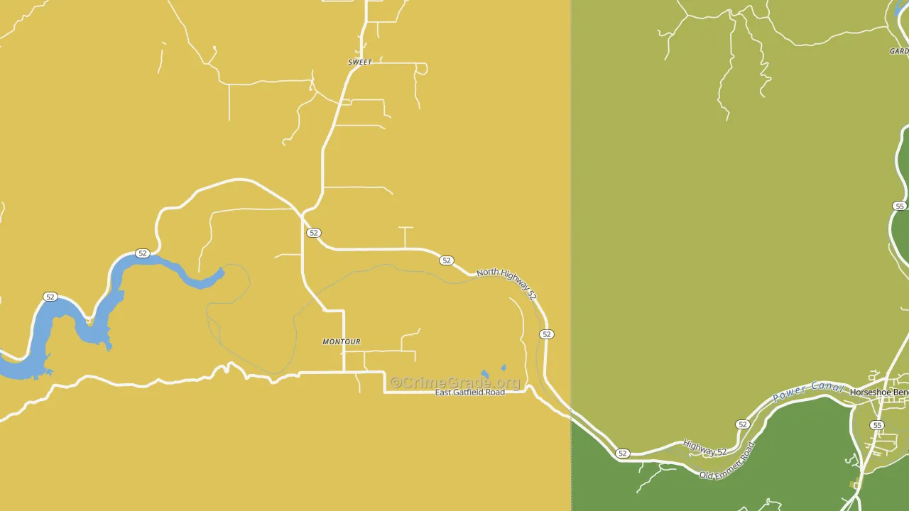 Montour, ID Map of Vandalism Rates