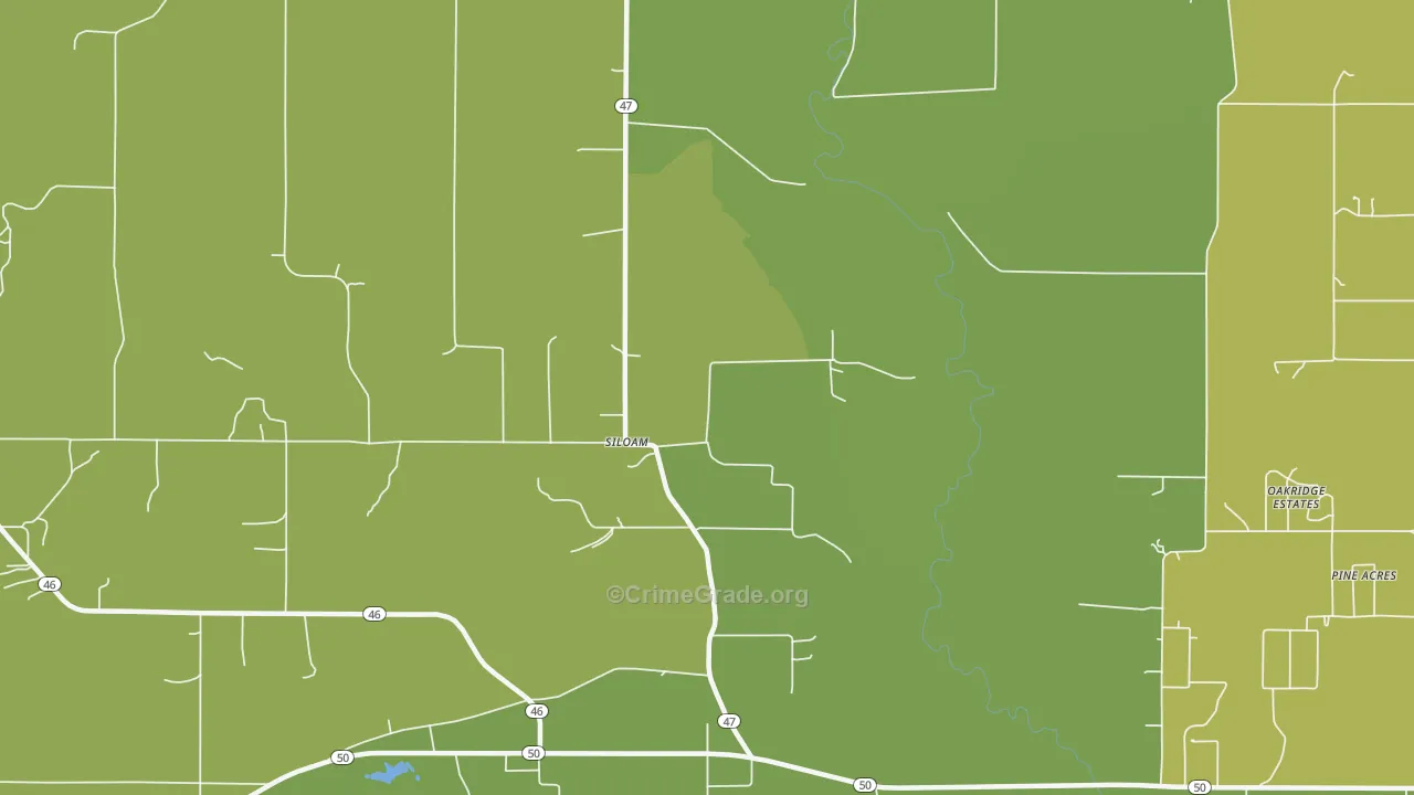 Montpelier, MS Map of Vandalism Rates